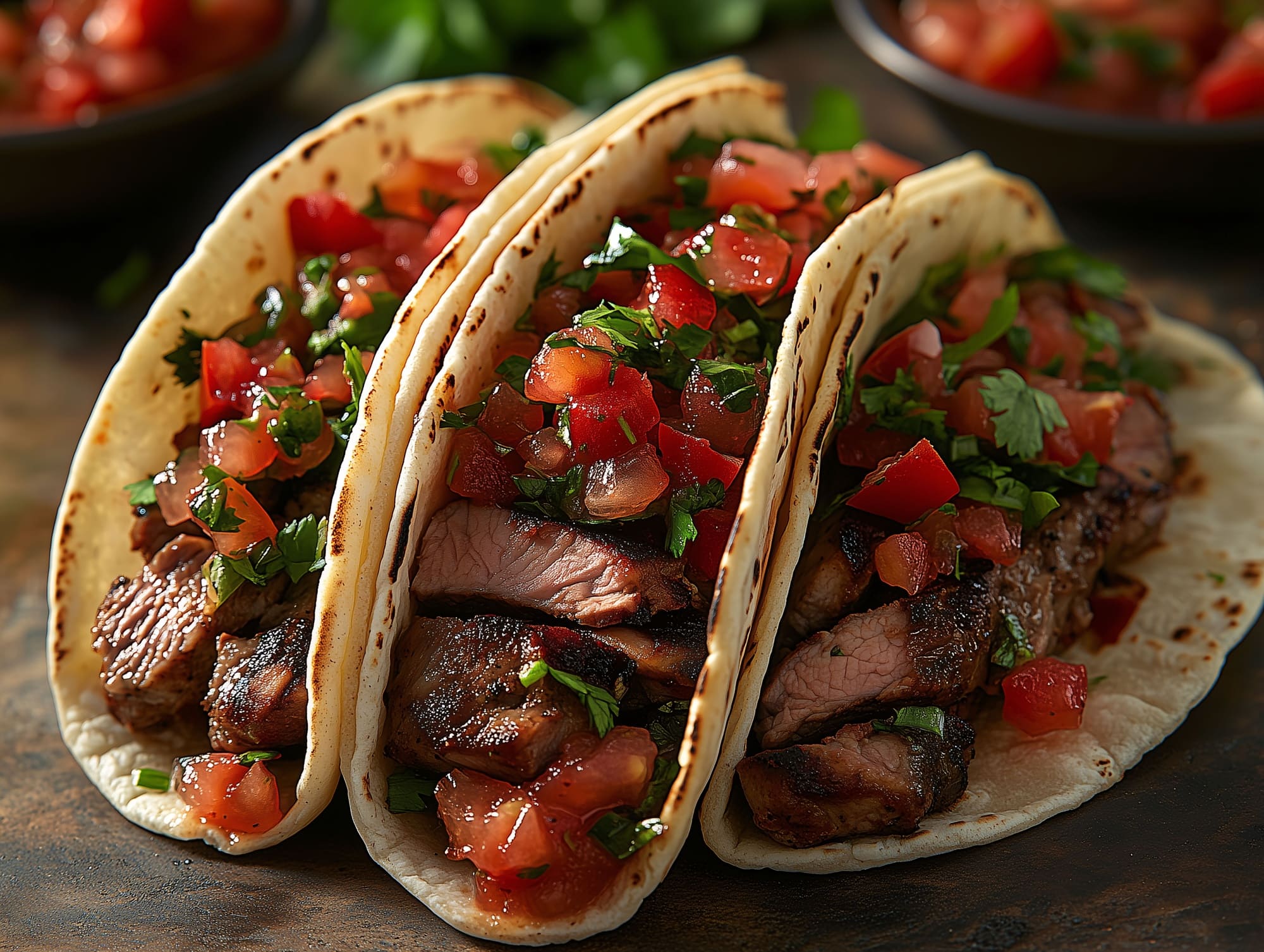 carne asada tacos